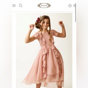 Joyfolie Keeley Dress in Blush (girls) - Size 8 (NEW with tags)